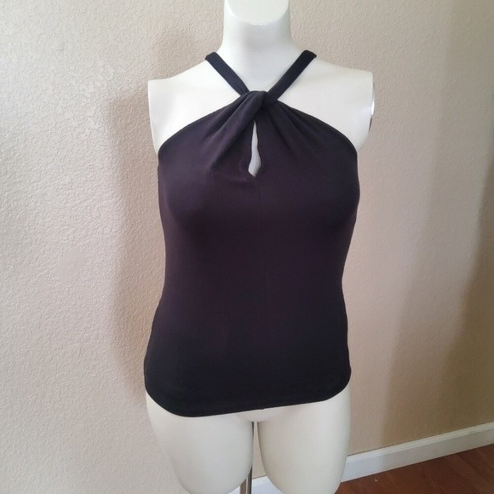 Goldray Black Halter Tank Top Size L New
